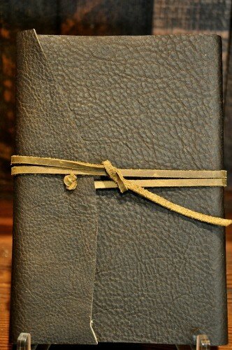 Hand-bound leather journals by Those Great Little Books.